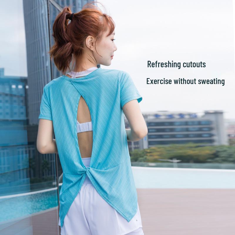 Women's Plus Size Quick-Dry Sports T-Shirt - Breathable, Short-Sleeve Yoga & Fitness Top