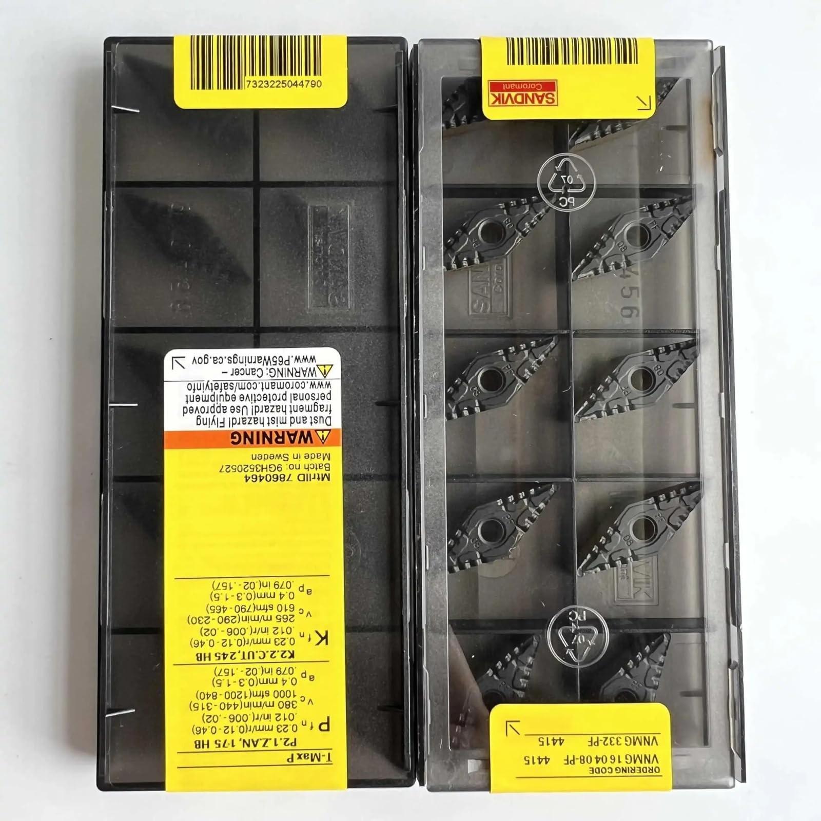 

Original Sandvik / VNMG160408-PF 4415 /Carbide CNC Blade 10 PCS