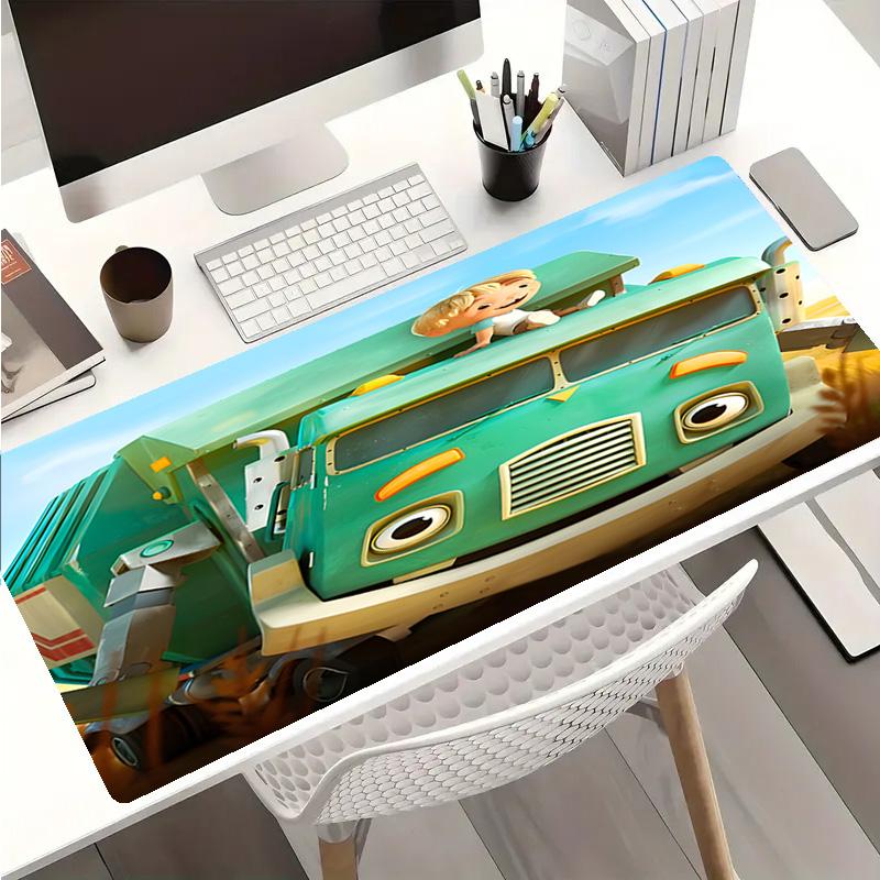 Trash Truck Mouse Pad - Non-Slip Rubber Base, Smooth Surface for Work,Gaming,Office,And Home Use, Desk Mouse Pad