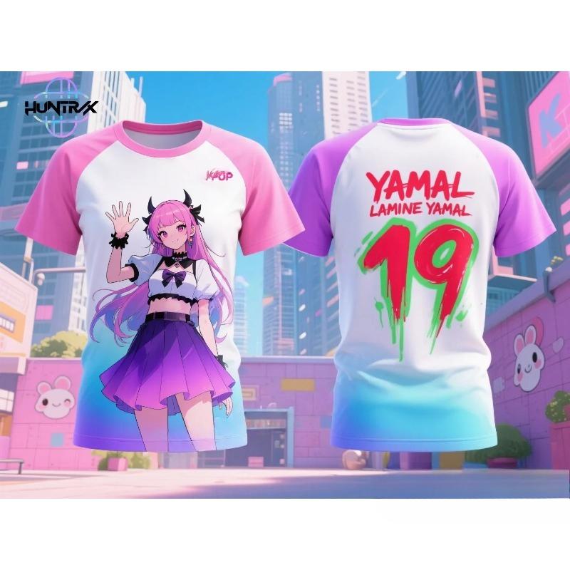 T-Shirts Girls Casual Fashion Cartoon Printed Short Sleeve Kids Comfort Girl T-Shirt Clothing Top