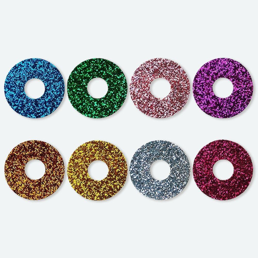 100pcs/bag 18mm Round Glitter Fabric Plastic 3D Comical Round Glitter Toy Eyes