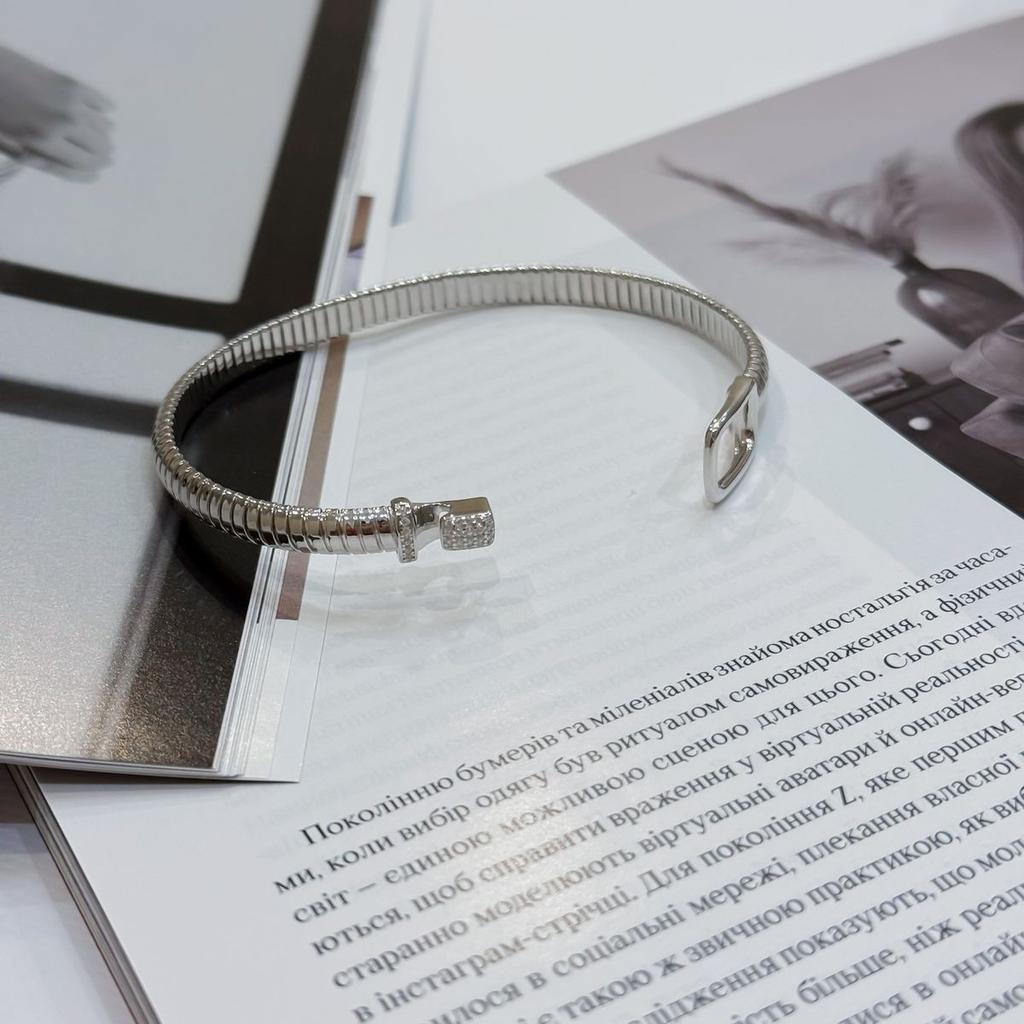 Серебряный браслет с без камней, вес изделия 14,88 гр (2175261)