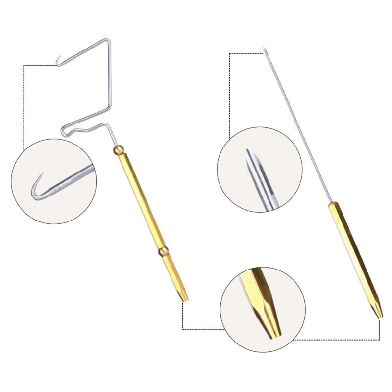 Fly Tying Tool Set Portable Bobbin Threader Fishing Knotter For Precise Hook Binding And Outdoor Use Easy To Use