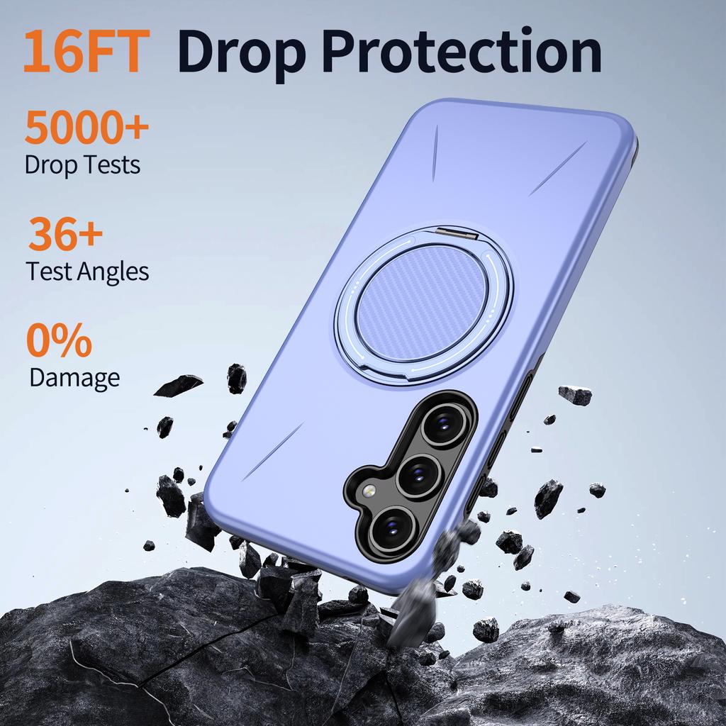 360° Magnetic Bracket Case For Samsung Galaxy A56 A36 A26 A16 A06 A17 A07 A55 A35 A25 A05S A15 A14 A05 For Magsafe Armor Cover