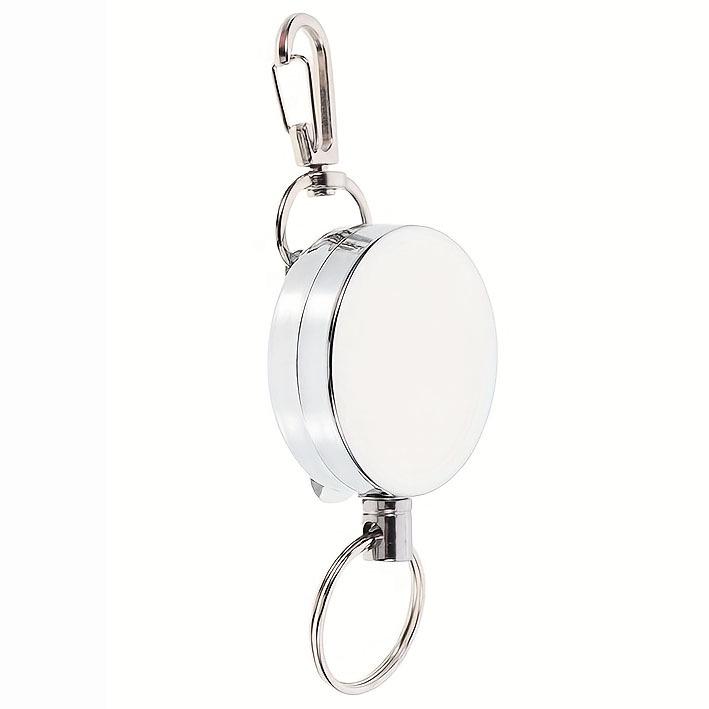 4cm All-Metal Retractable Yoyo Keychain with Steel Wire Rope - Anti-Lost Outdoor Device