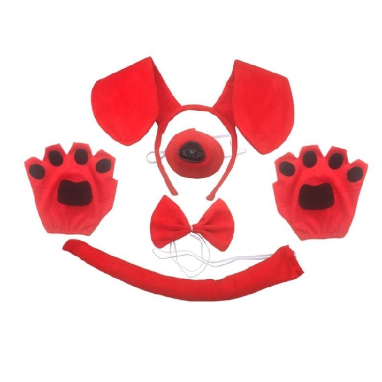 Tier Verkleidungssets Hundehaarband, Schwanz und Fliege für Kindergeburtstagsfeiern