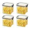 1-4 Stück Versiegelte Gläser Küchen Organizer Getreidelagerboxen Große Kapazität Versiegelter Behälter Gewürzgläser Set Frischhaltebehälter
