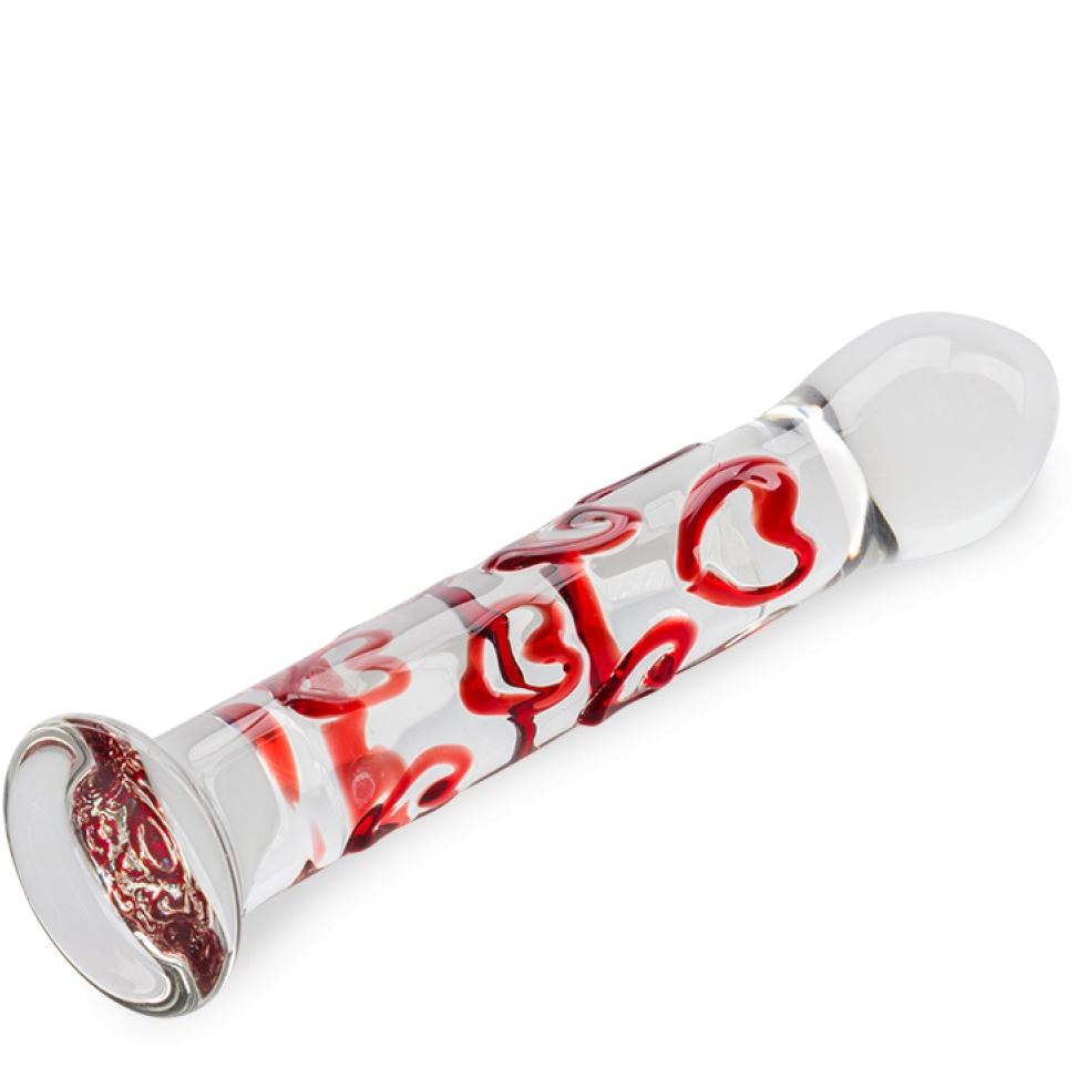 Red Heart New Crystal Glass Wand