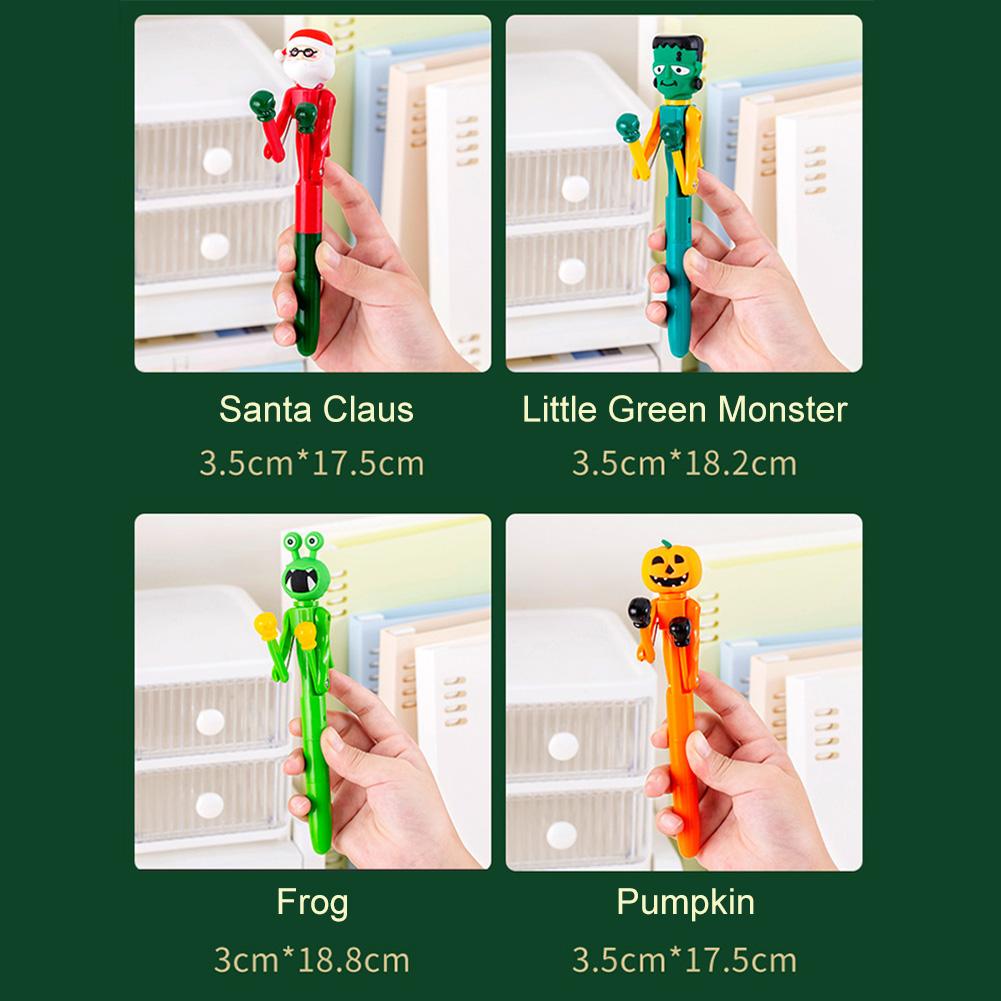 Novelty Boxing Pen Stress Relief Fidgets Toy Cartoon Punching Pen Daily Stress Relief Moments Gag Gifts Fun