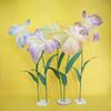 Riesige Gaze Künstliche Iris Großer Blütenkopf Garnblume Neue Simulierte Iris Räumliche Dekoration