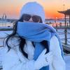 Rainbow Candy Beans Ideas Atmosphere Yarn New Korean Version Scarf Women's Winter Sweet Tassel Warm Imitation Cashmere Scarf