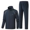 Men's Spring & Autumn Loose-Fit Sportswear Set - Plus Size Casual Two-Piece for Middle-Aged & Elderly