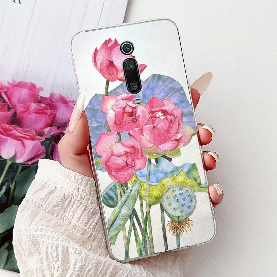 For Xiaomi Mi 9T Pro Case Colorful Flowers Painted Cover Soft Silicone Phone Case For Xiaomi Mi 9T Pro Mi9T Mi9TPro Fundas Coque