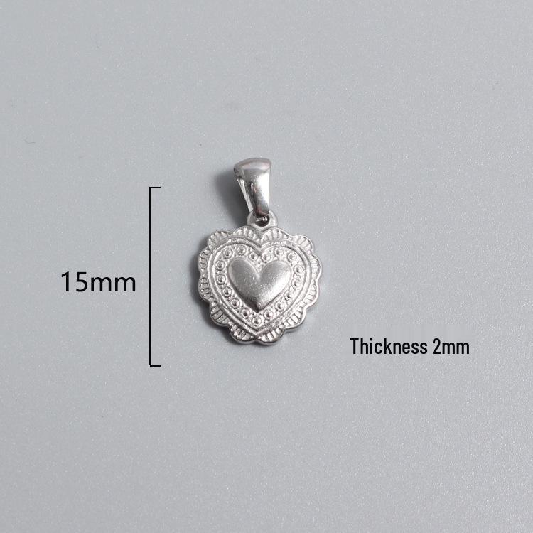 Retro Titanium Steel Cross Necklace Pendant - Stainless Steel DIY Jewelry Accessory, Fade-Resistant