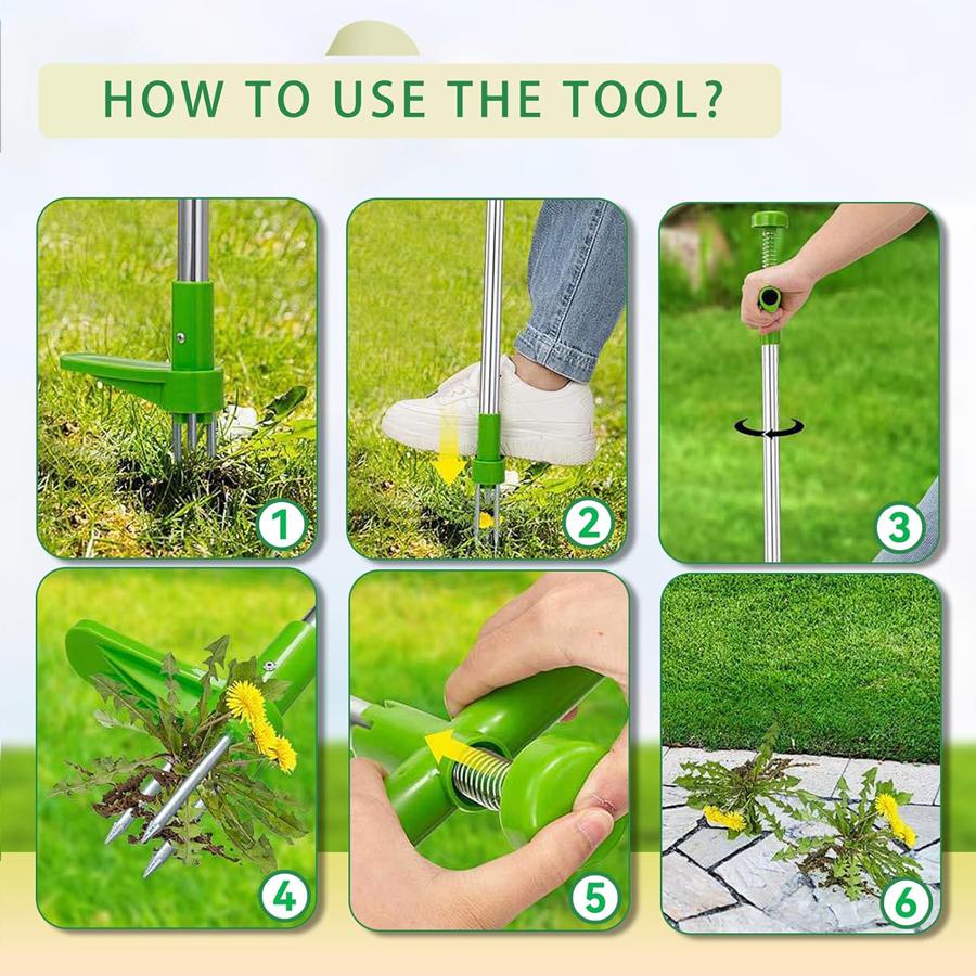 Weed Removal Tool With Gloves Weeder Garden Furniture Hand Gardening Manual Tools Products Accessories Farming Supplies Pull