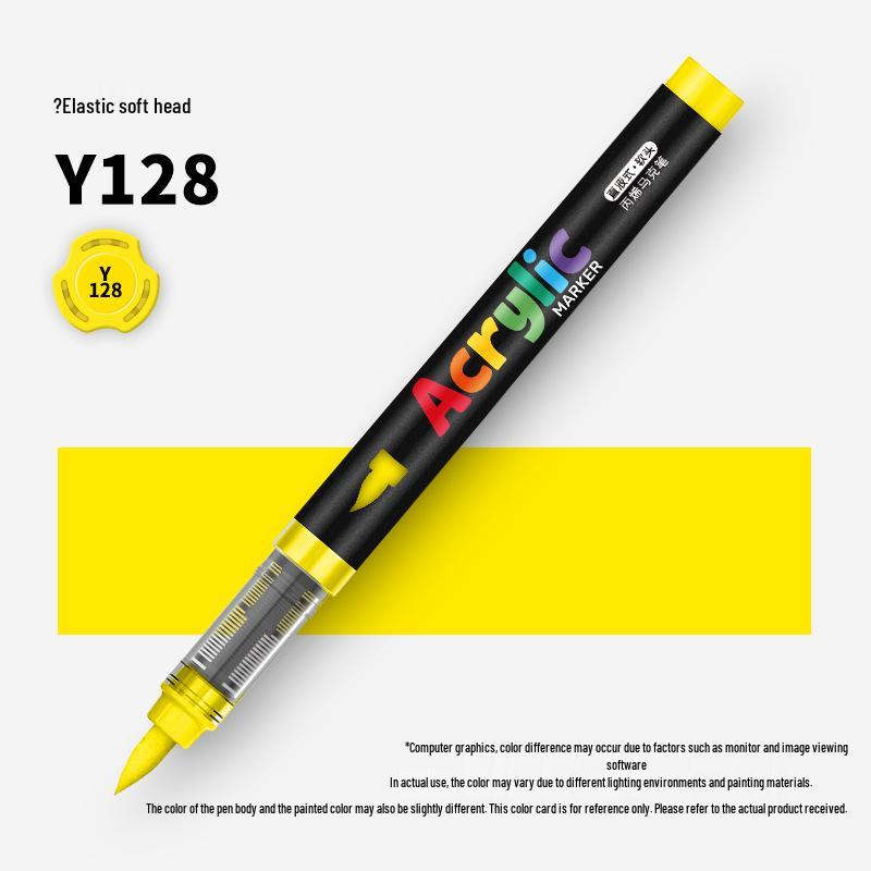 60-Color Soft Tip Liquid Ink Acrylic Marker Set for Primary School Art