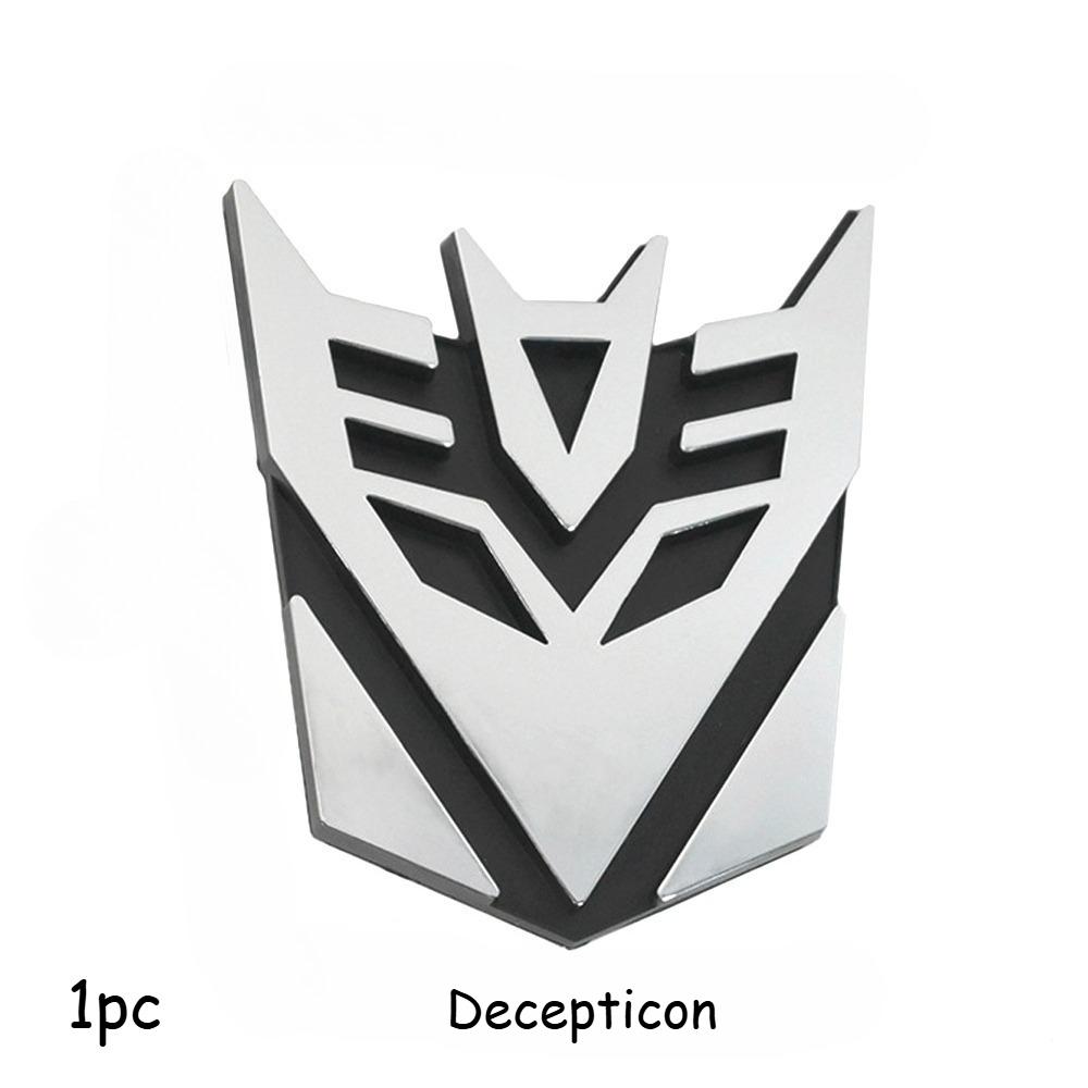 

Metallic 3D Sci-Fi Car Stickers – Robot-Inspired Emblem Set, Uses for Automotive Exterior Decoration and Personalized Ride Look