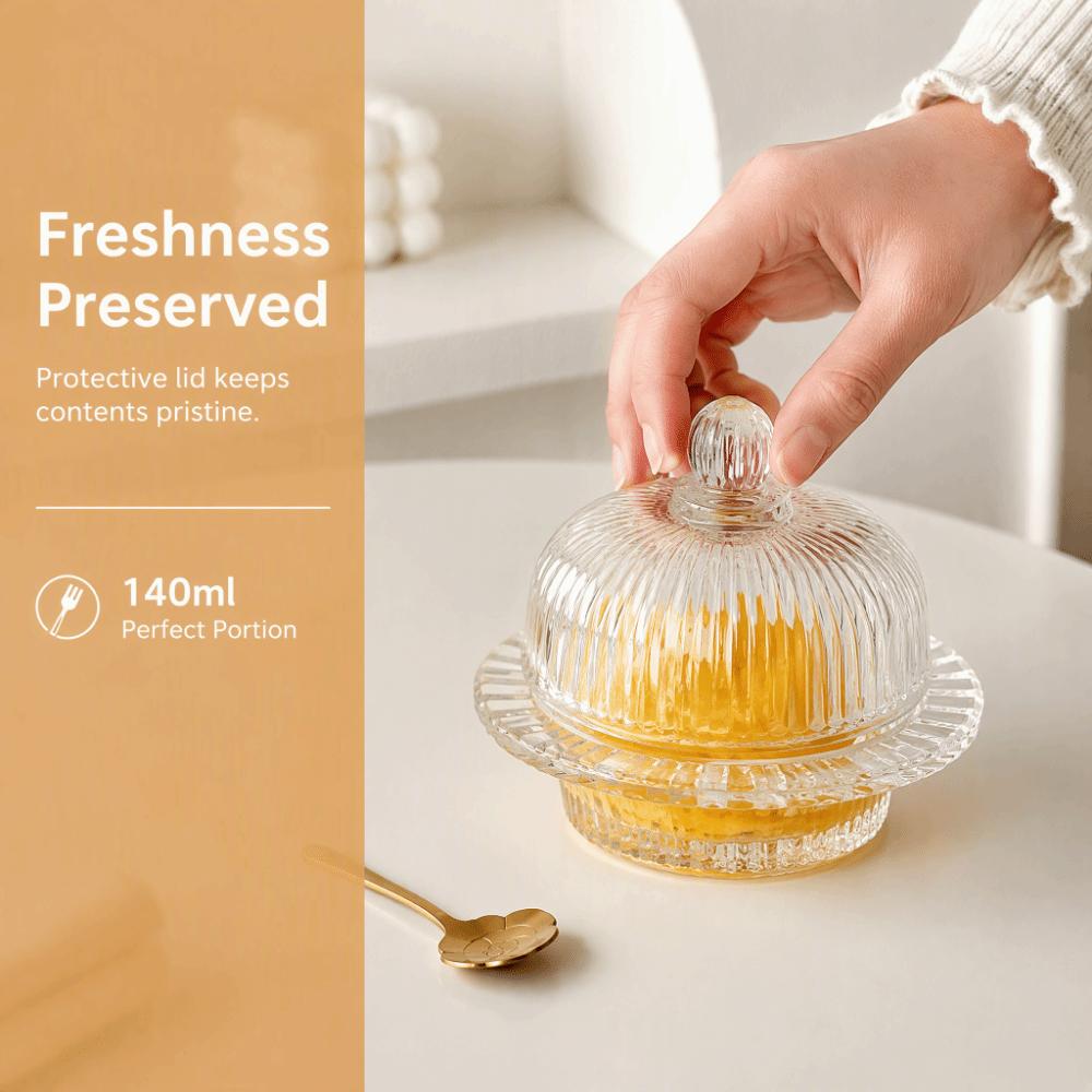 European-Style Dessert Bowl Exquisite Small Soup Bowl Multi-Purpose Tremella Glass Bowl Home Use