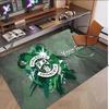 Personalized Crystal Velvet Carpet Hibernian FC Pattern Non Slip Floor Rug