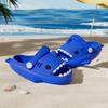 ZXCDINO Suitable for Boys and Girls Adorable EVA Shark Design Clogs, Breathable Lightweight Non Slip Soft Sole Slippers, Kids Footwear