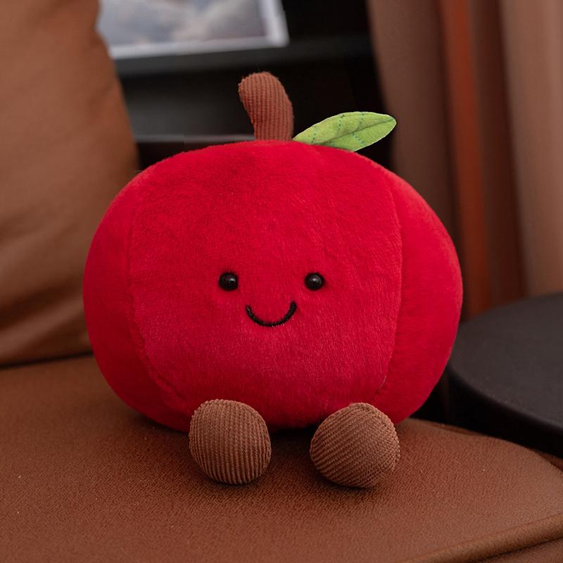 Leuke Fruit Serie Pluche Appel Banda Pop Wortel Mango Kawaii Speelgoed Citroen Kussen Ornament Cadeau Voor Kinderen