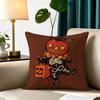 Happy Halloween  Pillow Case Square Double-Sided Sofa Cushion Cover Bedroom Bedside Pillow