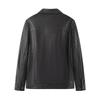 Qipai Men's Sheepskin Business Casual Leather Jacket