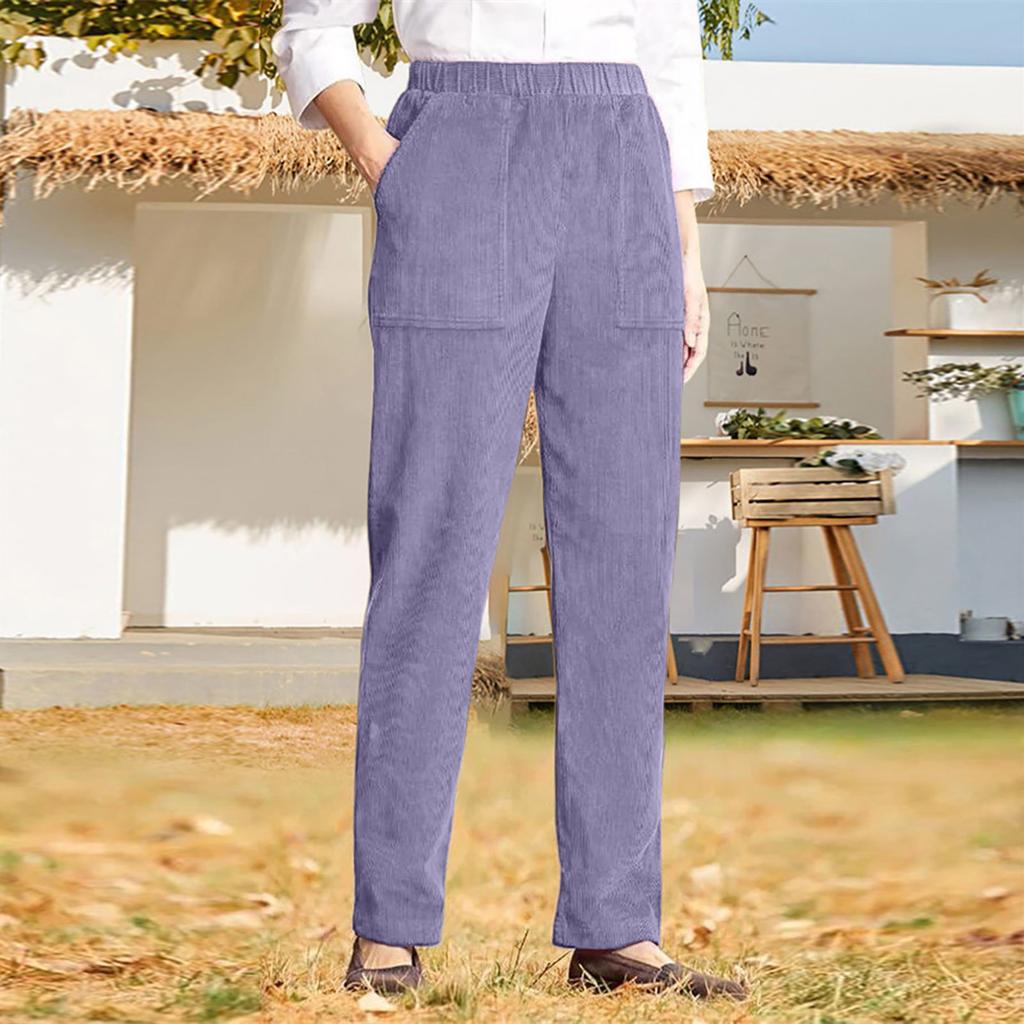 Women's Straight Leg Casual Pants In Multiple Colors