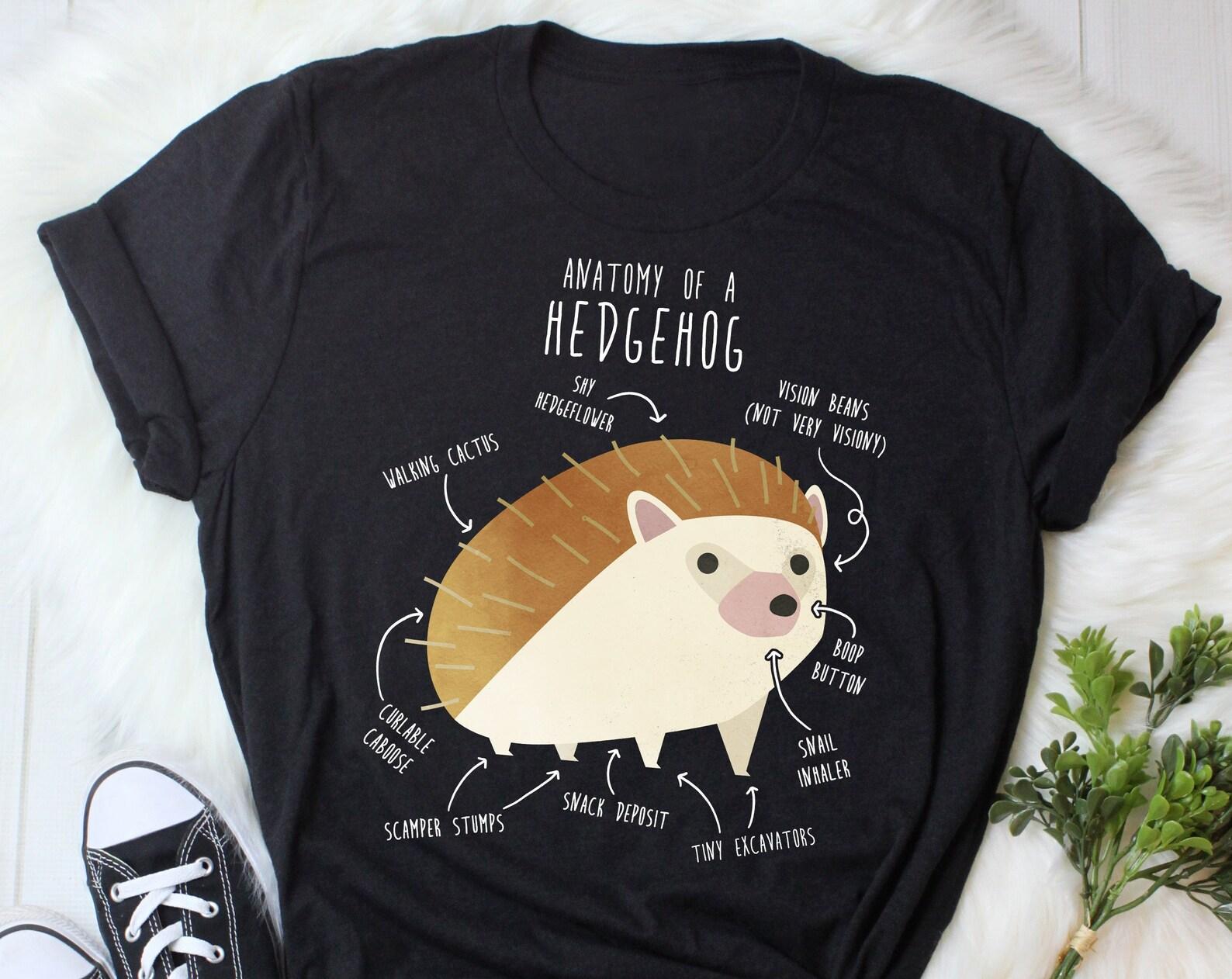 Hedgehog Shirt, , , Funny Hedgehog Lover Gift, Cute Hedgehog T-shirt, Pet Hedgehog Tshirt, Animal Nature Mom Dad Anatomy Cottagecore 150