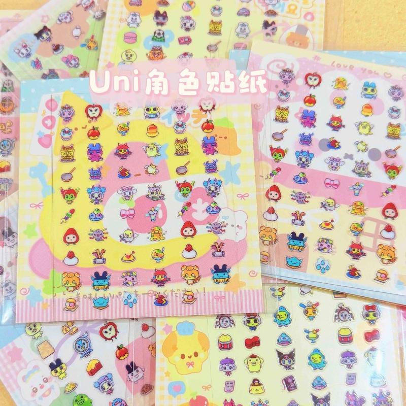 Uni Stickers Character Stickers Angel, Devil Carnival Fairy Tale World Dlc Character Dessert Stickers Cute Gifts