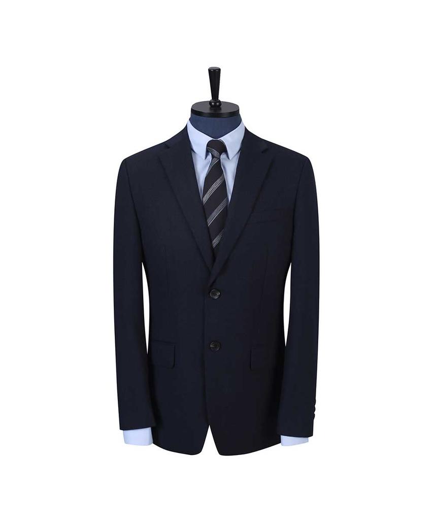 Sieg Hopsack Single-Breasted Suit Jacket (Pjjax2070)