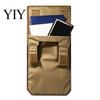 Lightweight under Clothing Pouch Hidden Anti-Theft Passport Pouch, 3-in-1 Concealed Travel Wallet with Hook And Neck Stash for Vacation Loop Closure,