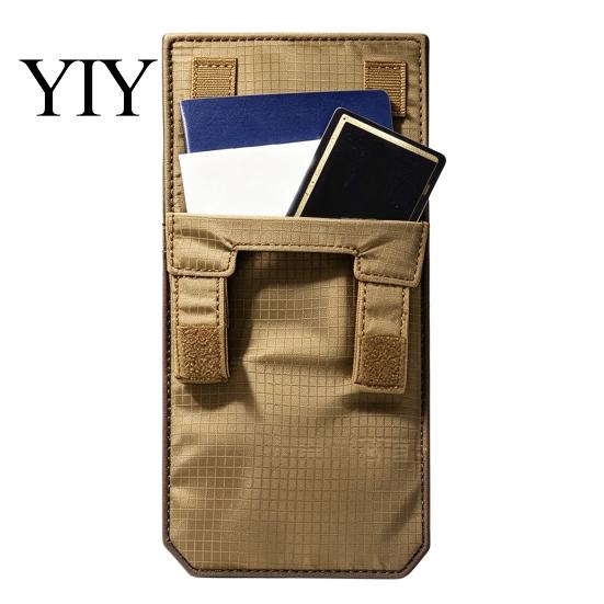 Lightweight under Clothing Pouch Hidden Anti-Theft Passport Pouch, 3-in-1 Concealed Travel Wallet with Hook And Neck Stash for Vacation Loop Closure,
