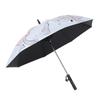 Fan Umbrella 8 Ribs Straight Handle Rechargeable Vinyl Pongee Fabric with Cooling Fan Sun Rain Umbrella for Outdoor