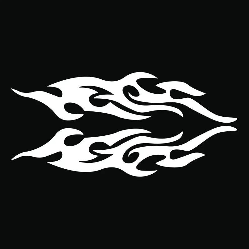 Car Sticker Modified Flame Car Stickers Bumper Hood Rearview Mirror Head Cover Stickers Cover Scratches Motorcycle Decals