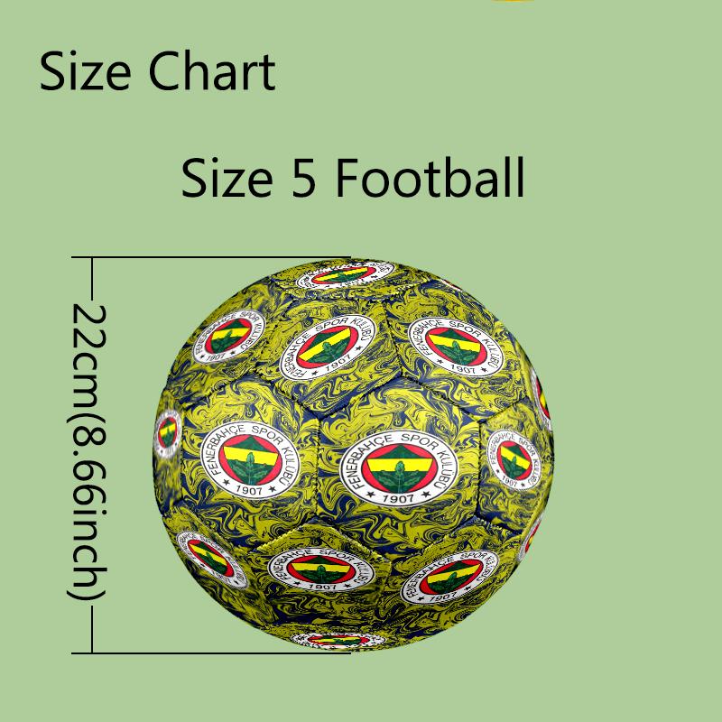 1pc Size 5 Football Club Design Soccer Ball - Anti-slip Football for Outdoor Sports Activities, Durable Ball for Game Play