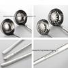 304 Stainless Steel Hammered Texture Soup Ladle - Long Handle for Hotel or Home Use
