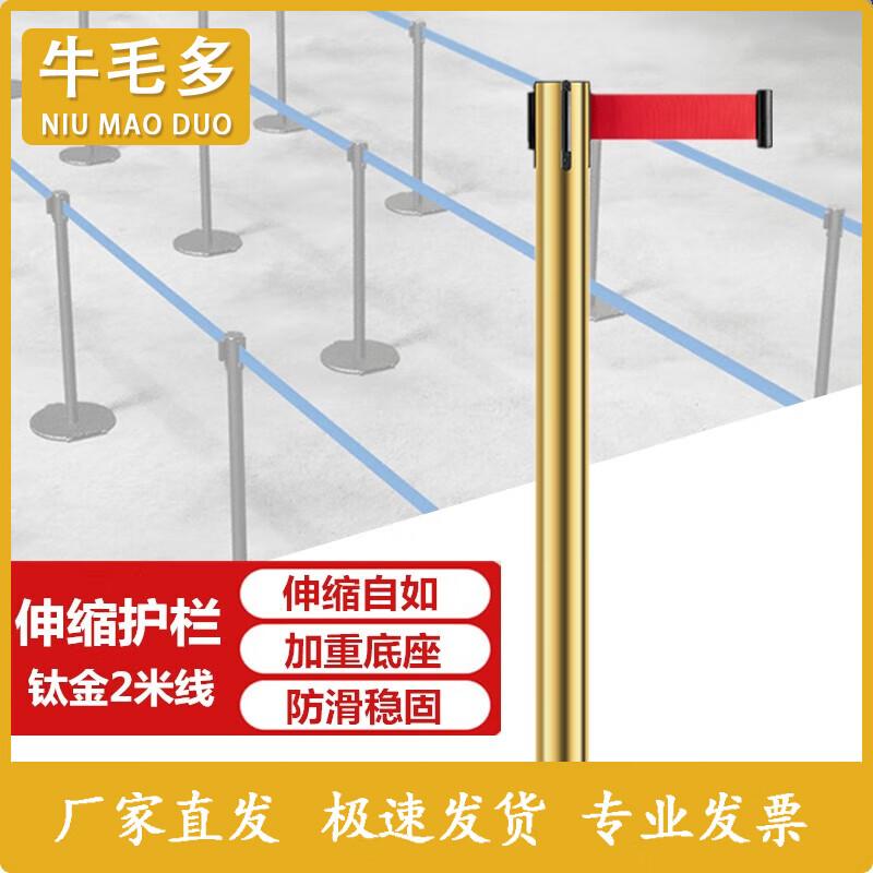 Retractable Queue Barrier Post