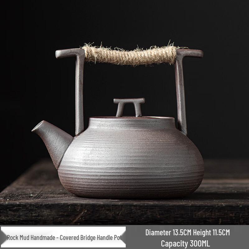 

Yiceng Handmade Ceramic Teapot with Lifting Handle