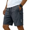 Athletic Shorts For Men Casual Activewear Elastic Waist Stretch Performance Workout Running Shorts With Zip Pockets