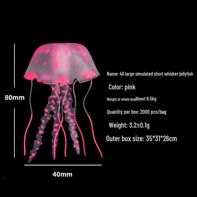 Mini Luminous Jellyfish Lamp - Small Silicone LED Decoration