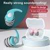 1 Pair Silicone Noise Reduction Earplug Soft Comfort Ear Protection Earplugs Ear Protector Plugs for Travel Work Sleep Swimming