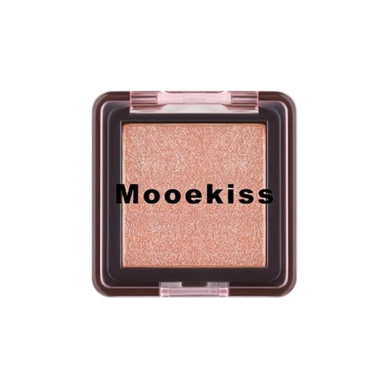 Mooekiss Eyeshadow Single Color High-Shine Glitter Makeup Palette - Zero Powder Texture, Soft and Adhering, One-Swipe Application, Beginner-Friendly,
