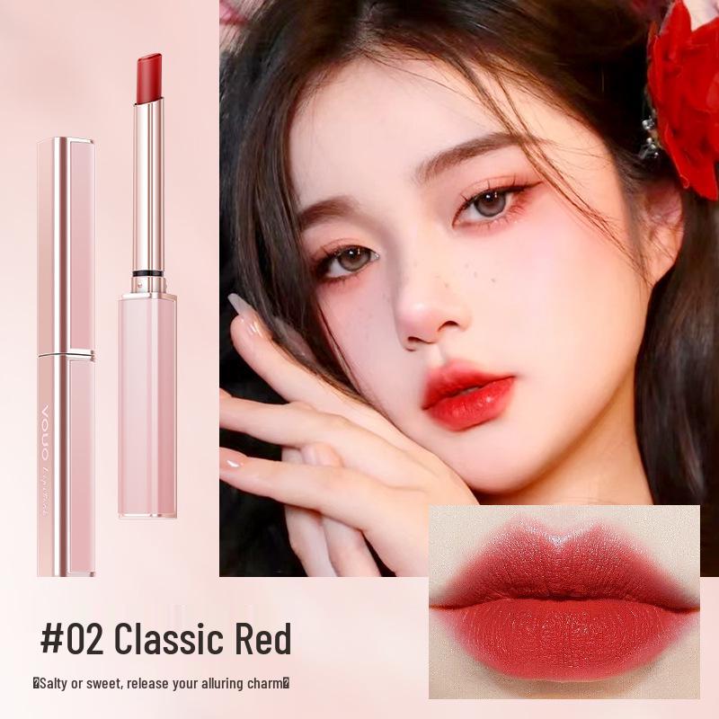 

Набор матовых помад VOUO: Не сушит, Легкое нанесение, Водостойкий, Устойчивый к выцветанию, Дизайн с тонким тюбиком.