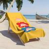 Cartoon flower baby-style pattern polyester microfiber beach towel is highly absorbent, suitable for swimming and beach outings