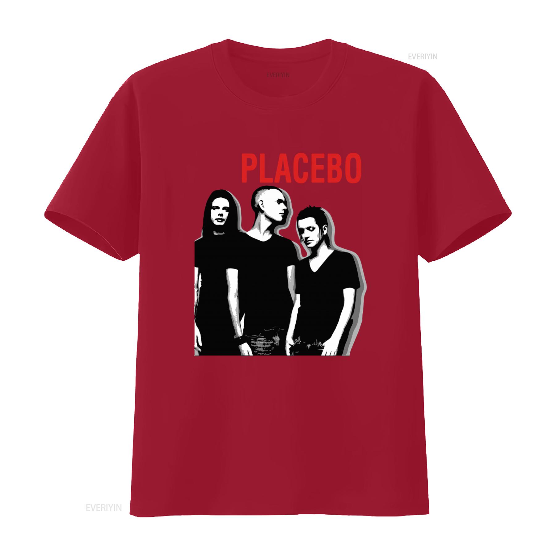 

PLACEBO Music Group Rock Band T Shirt New Very Nice Design for Fans vintage Washed Unisex designer clothes graphic Soft S