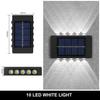 New 10  Solar Wall Lamp Outdoor Waterproof Solar Powered Light  and Down Illuminate  Garden Porch Yard Decoration
