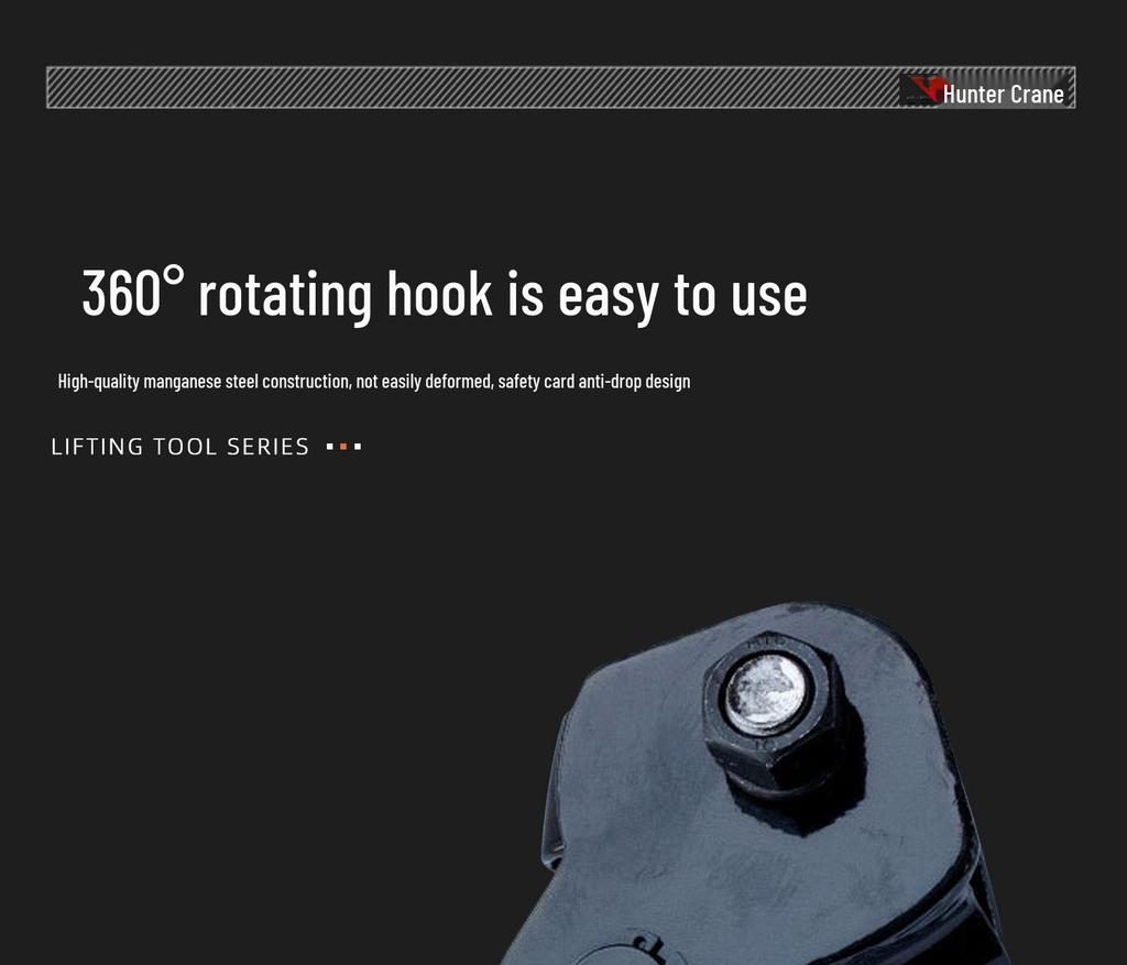 Manual Hand Chain Hoist, HSH Ratchet Tensioner, 0.75T to 3T Capacity