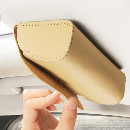 Sunglasses Holder with Hidden Magnetic Closure Simple Installation Car Sun Visor Universal Auto Eyeglasses Organizer Box