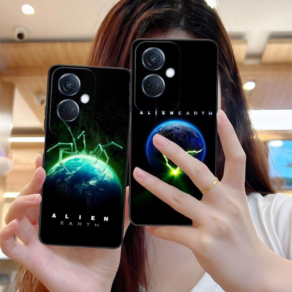Alien Earth Mobile Cell Phone Case for OPPO Reno 14 13 12 11 10 9 8 7 6 5 F T Pro 5G Colorful Printing Cover Pretty Luxury Cover